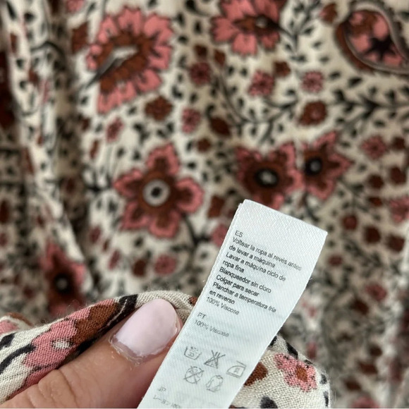 Amuse Society Adelaide Brown Floral Print Midi Dress - Picture 12 of 12